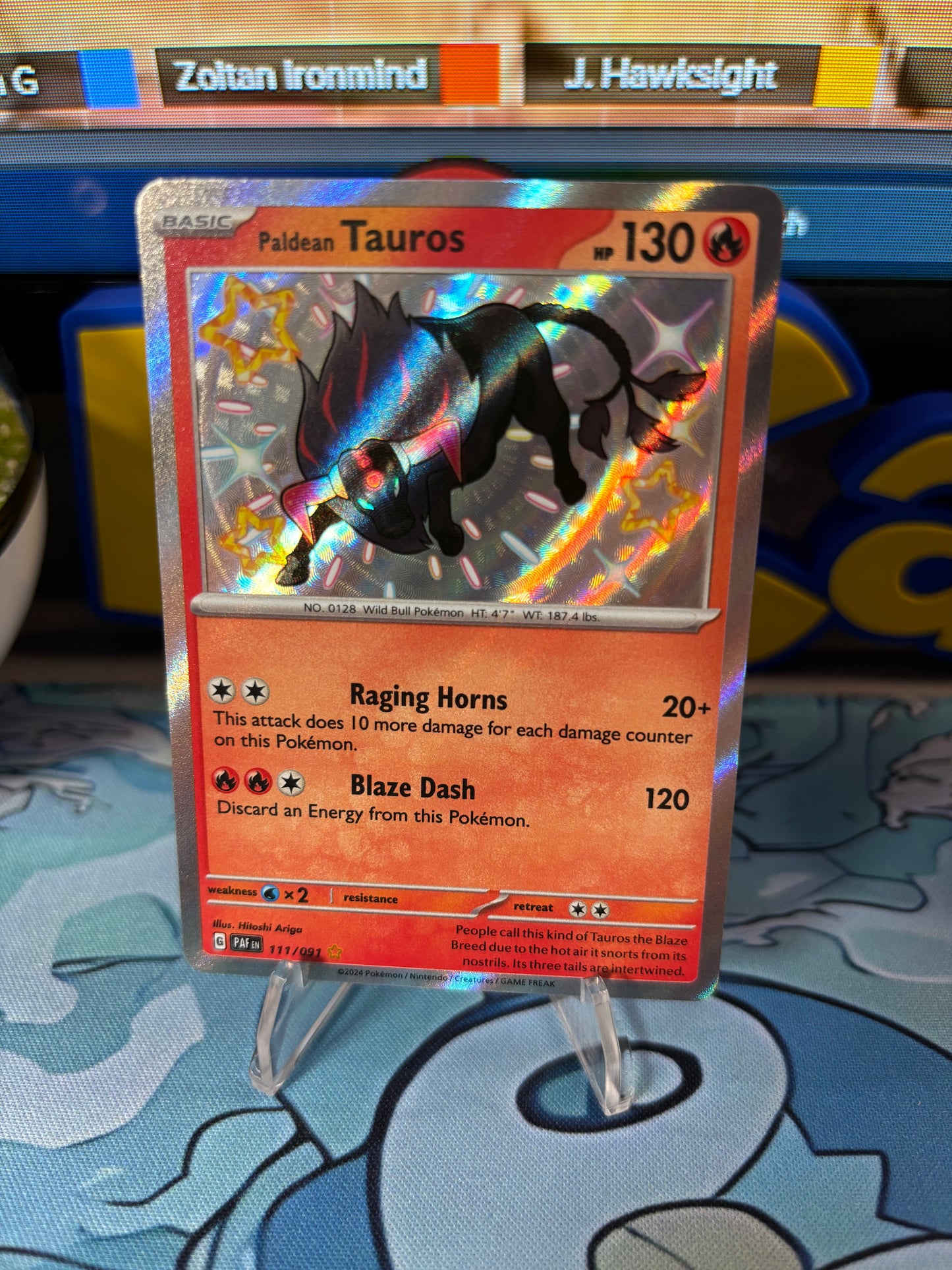 Paldean Taurus 111/091 | Paldean Fates | NM-Mint Condition