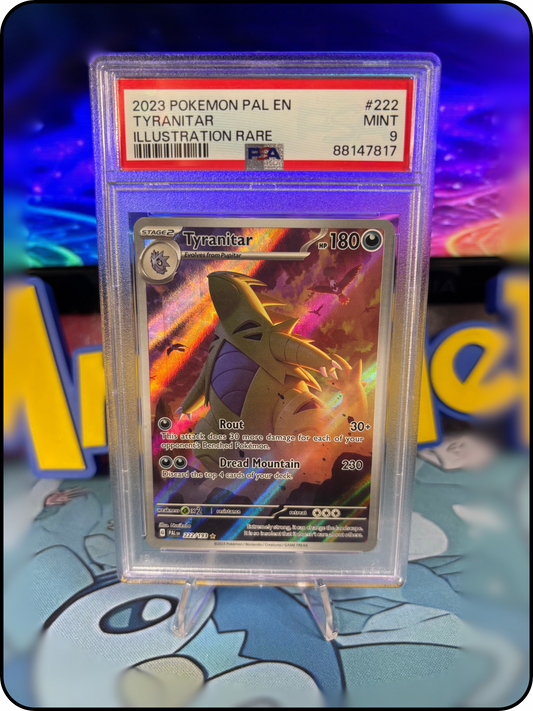 Tyranitar Illustration Rare | Paldea Evolved | PSA 9 MINT